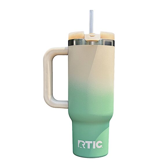 RTIC 30oz ROAD TRIP TUMBLER (CERAMIC LINING) - SAGE OMBRE - Picture 2 of 3